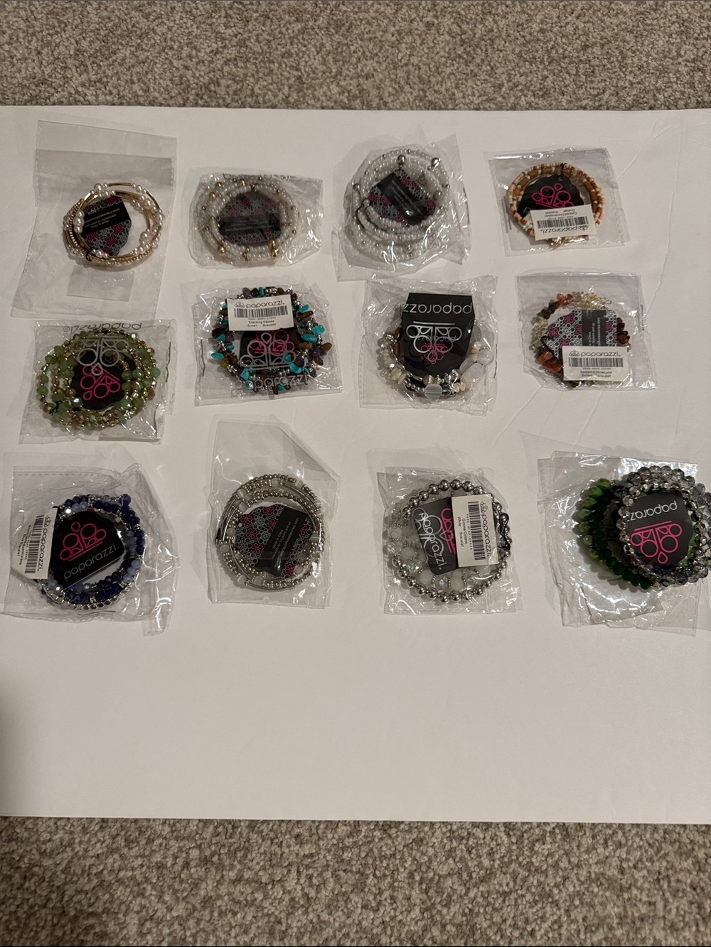 Paparazzi Multi-Color Beaded Coil Bracelets
